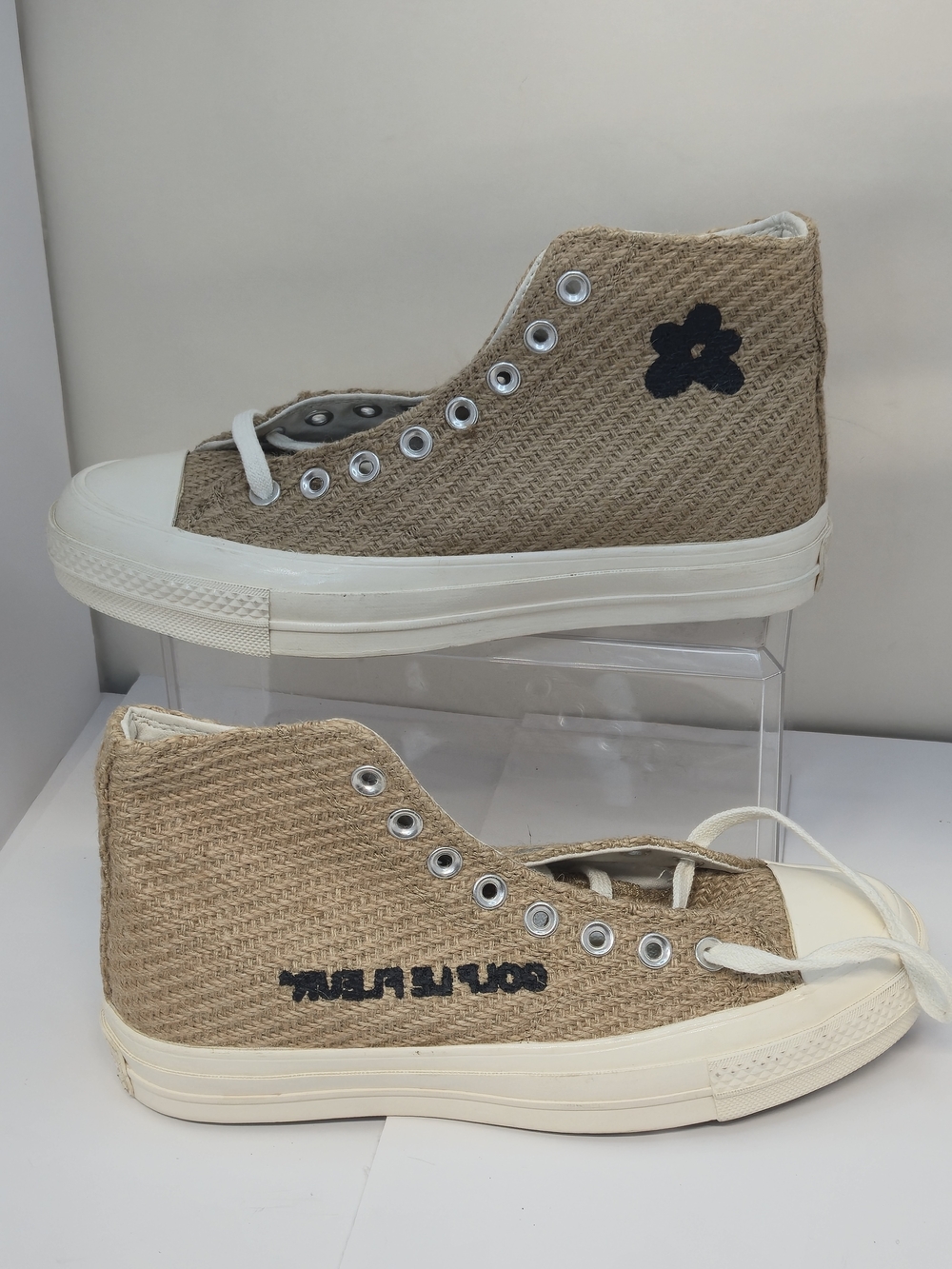 Converse Le Fleur X Golf White Tongue with Red Chuck Taylor Logo
